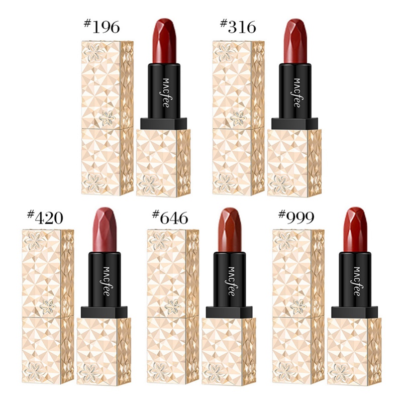 velvet lipstick sexy color waterproof colorfast diamond matte