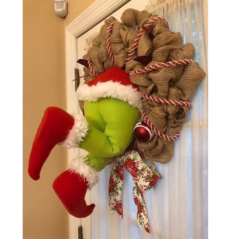 Christmas Wreath for Front Door, Grinch Wreath, Grinch That Stole  Christmas, Grinch Wreath, Whosville Decor, Holiday Decor, Christmas Decor,  