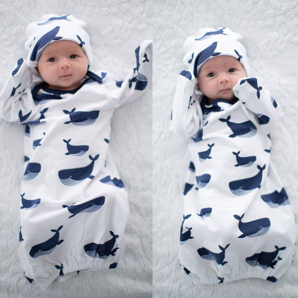 boy swaddle blanket and hat