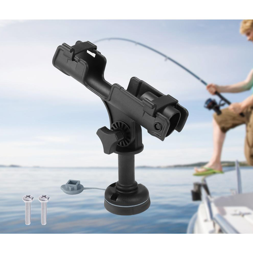Adjustable 360 Degree Fishing Rod Holder Rack Stand Kit For Boat Kayak Yacht UK