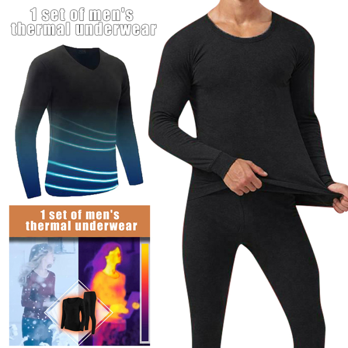 New Arrival Men Seamless Elastic Thermals Inner Wear Solid Color Warm