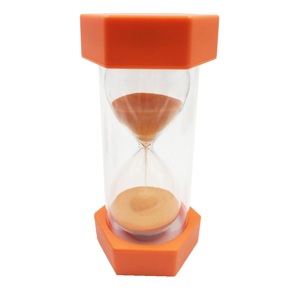 15 Minute Sand Egg Timer Yoga Teaching Games Kitchen Cooking Timing Orange 