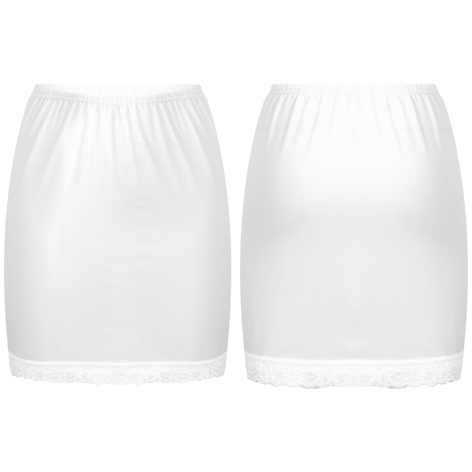 Description Picture 4 of itemWomen High Waist Half Slip Petticoat Skirts Girls Commuter Office Petticoat Skirt Ladies Wild Card A Line Underskirt Underdress