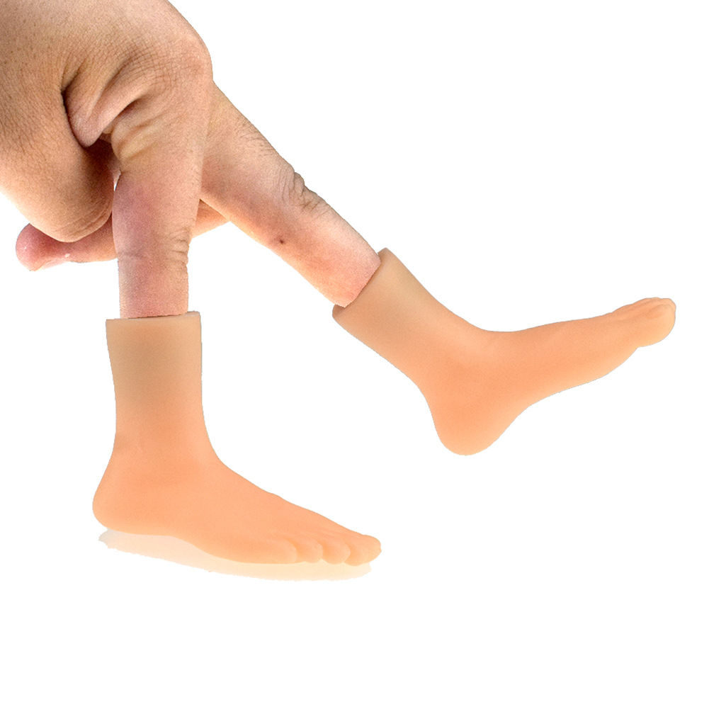 Lustige simulation links rechts mini hände finger hülse spielzeug puppen X0D7