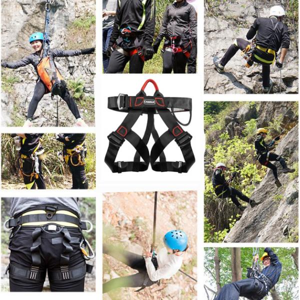 Pro Rock Climbing Harness Safety Belt Tree Arborist Fall Protection Equip Climb 