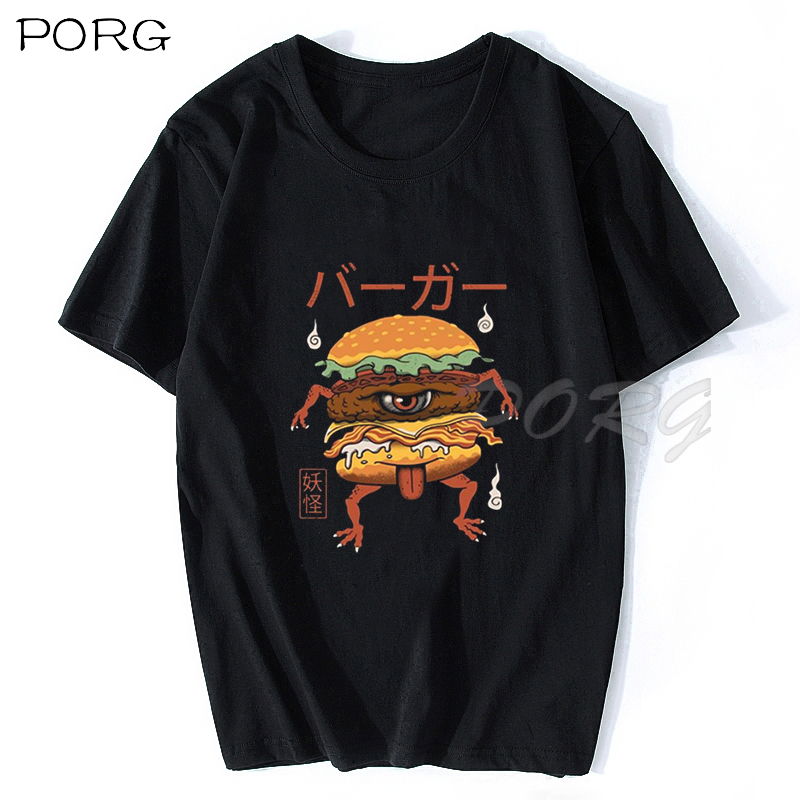 Yokai Ramen Susi Burger Kedi Kaplumbaga Kawaii Anime Komik T Shirt Ozel Japon Kisa Kollu Erkekler Unisex Yaz Sokak T Shirt Tisortler Aliexpress