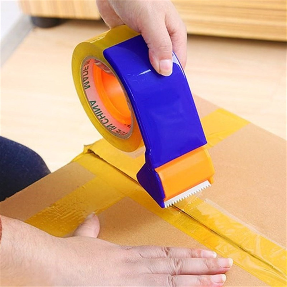 Sealing Packaging Parcel Plastic Roller 2" Width Tape Cutter Dispenser%%