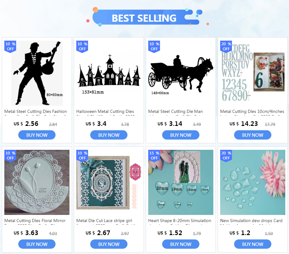 Description Picture 2 of itemMetal Cutting Dies 10cm/4inches Letters Numbers Set 2020 Crafts Stencil For DIY Scrapbooking Paper/photo Cards Embossing Die