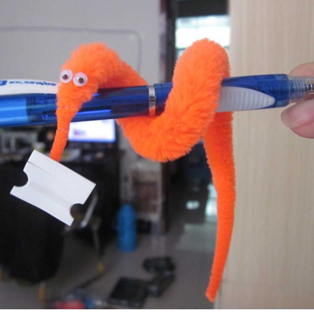 fuzzy wiggle worm toy