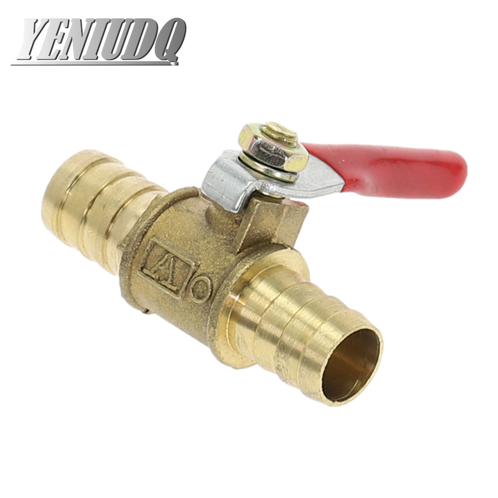 JBZD valve 19mm hose barb three-way T-port brass ball valve for water air Easy-to-use valve sturdy and durable oil