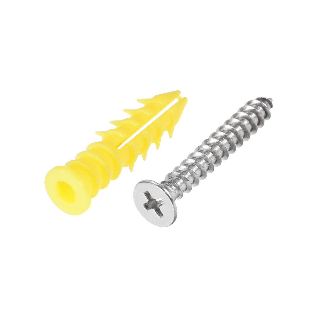 Huicai Plastic Pipe Column Expansion Fixings Tube Anchor Wall Plugs 100Pcs
