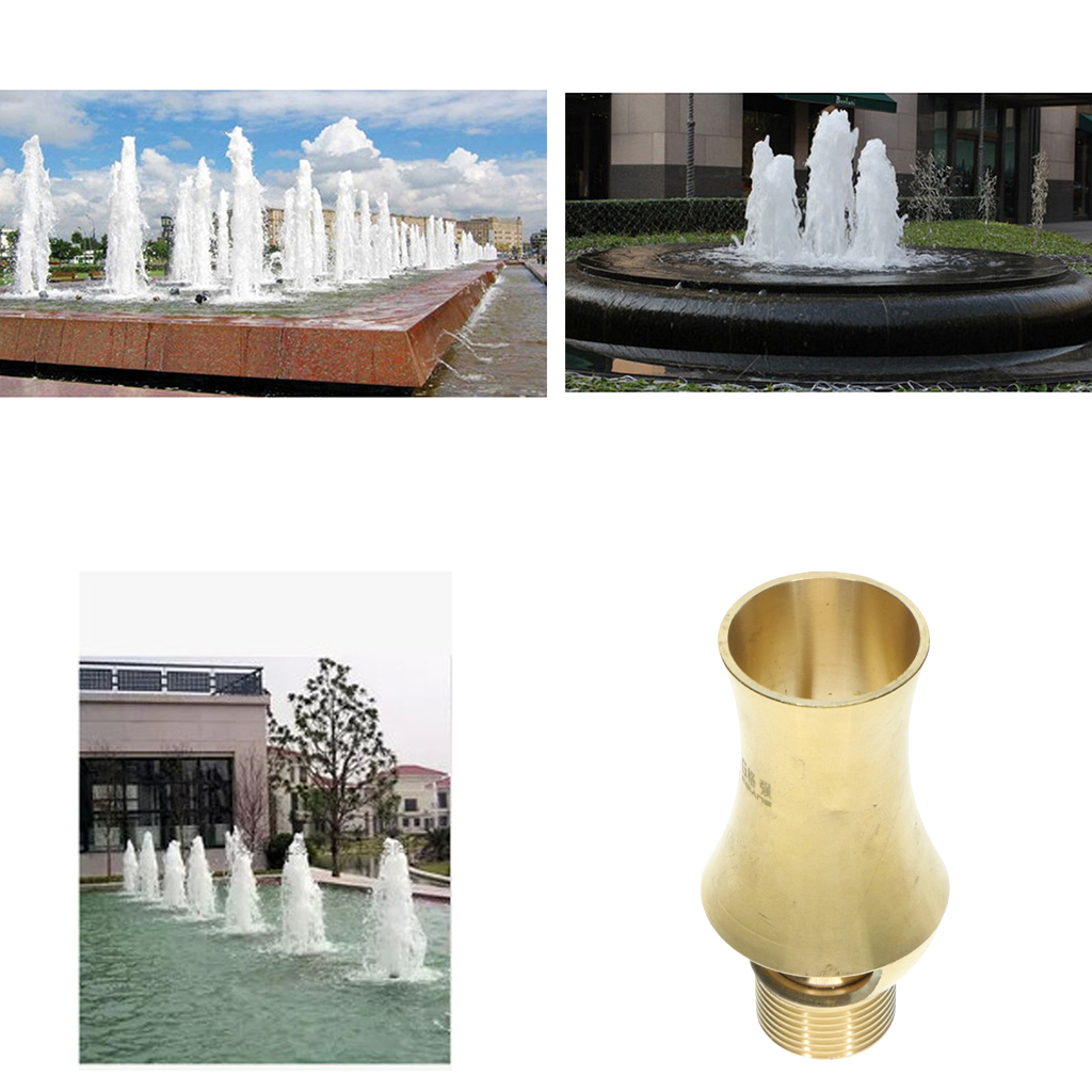 Brass Jetting Water Fountain Nozzle Sprinkler Spray Head Pond Pool Outdoor Ponds 