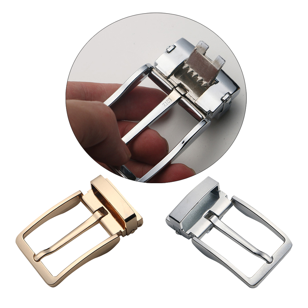Mens Reversible Metal Alloy Belt Buckles Replacement Pin Buckles Rectangular