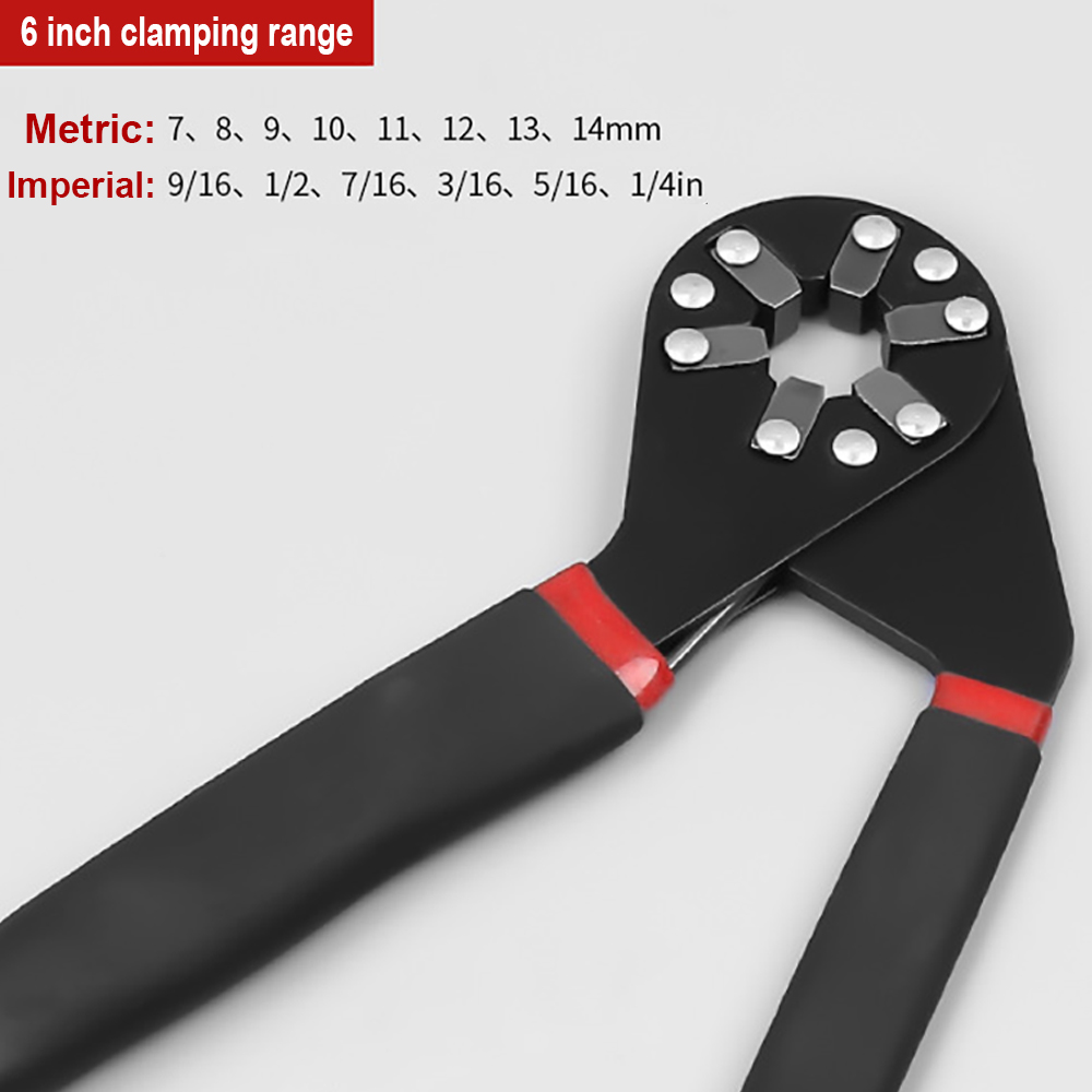 6" Wrench Hexagon Multifunctional Tool Removal Tool Torque Adjustable Movable Hex WrenchWrench
