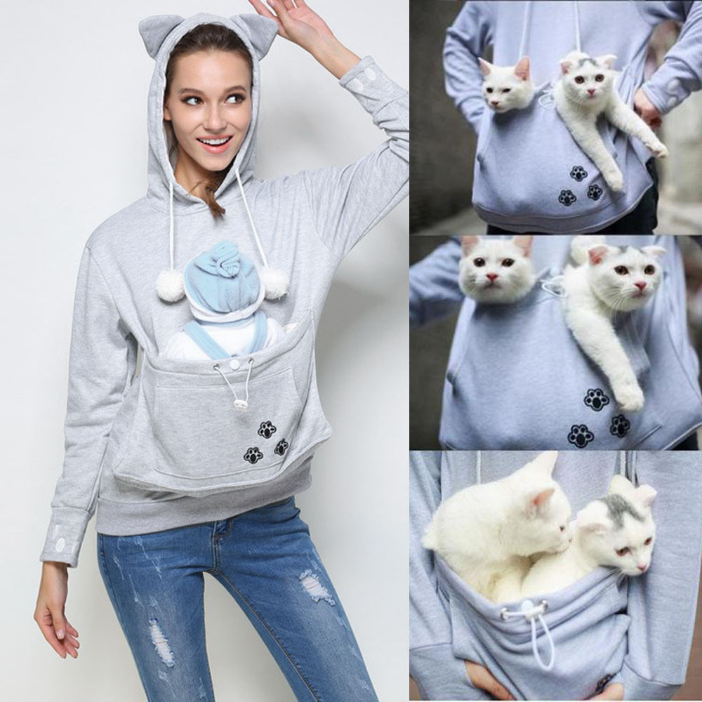 sweatshirt cat carrier