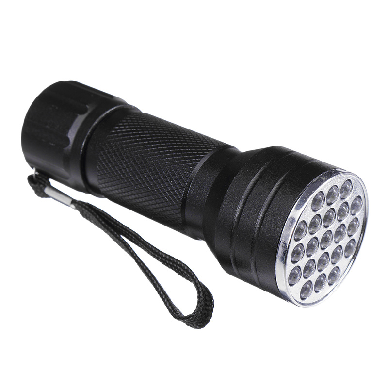 21LED UV Light 395-400nm LED UV Flashlight torch light lamp safety UV detecti EH