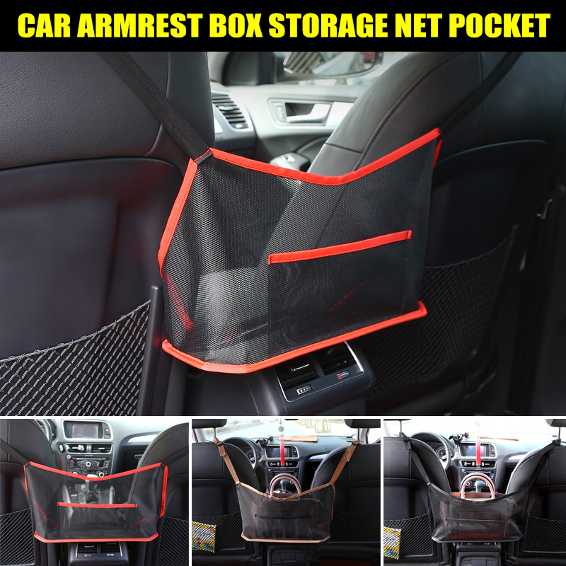 Advinced Car Net Pocket Handbag Holder Organizer Seat Side Storage Mesh Bag Net