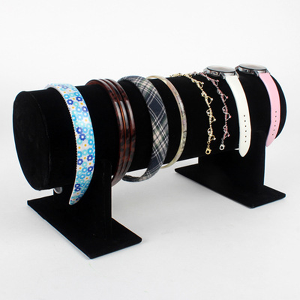 Details about   Exquisite Velvet Headband Display Rack for Hairclip Jewelry Storage Decor 