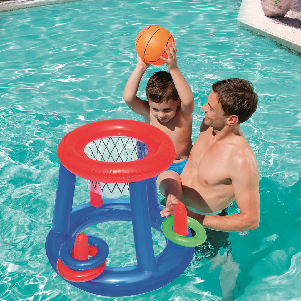 blowing up pool toys