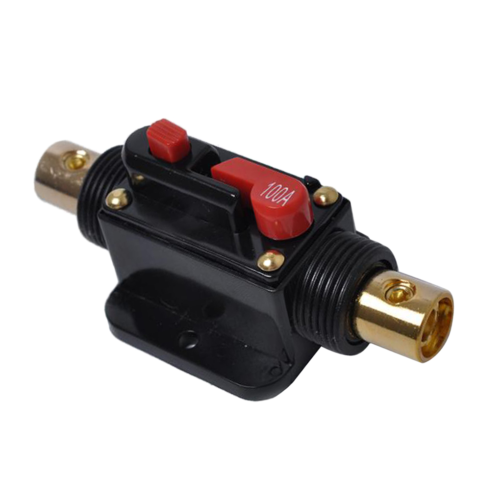 X AUTOHAUX Fuse Holders Inverter Circuit Breaker 20A Red Button Waterproof for Car Vehicle