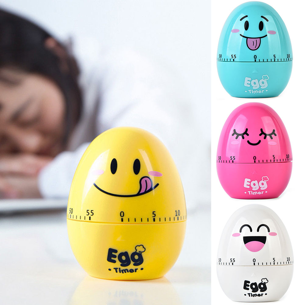 with scale desktop cartoon egg baking alarm count