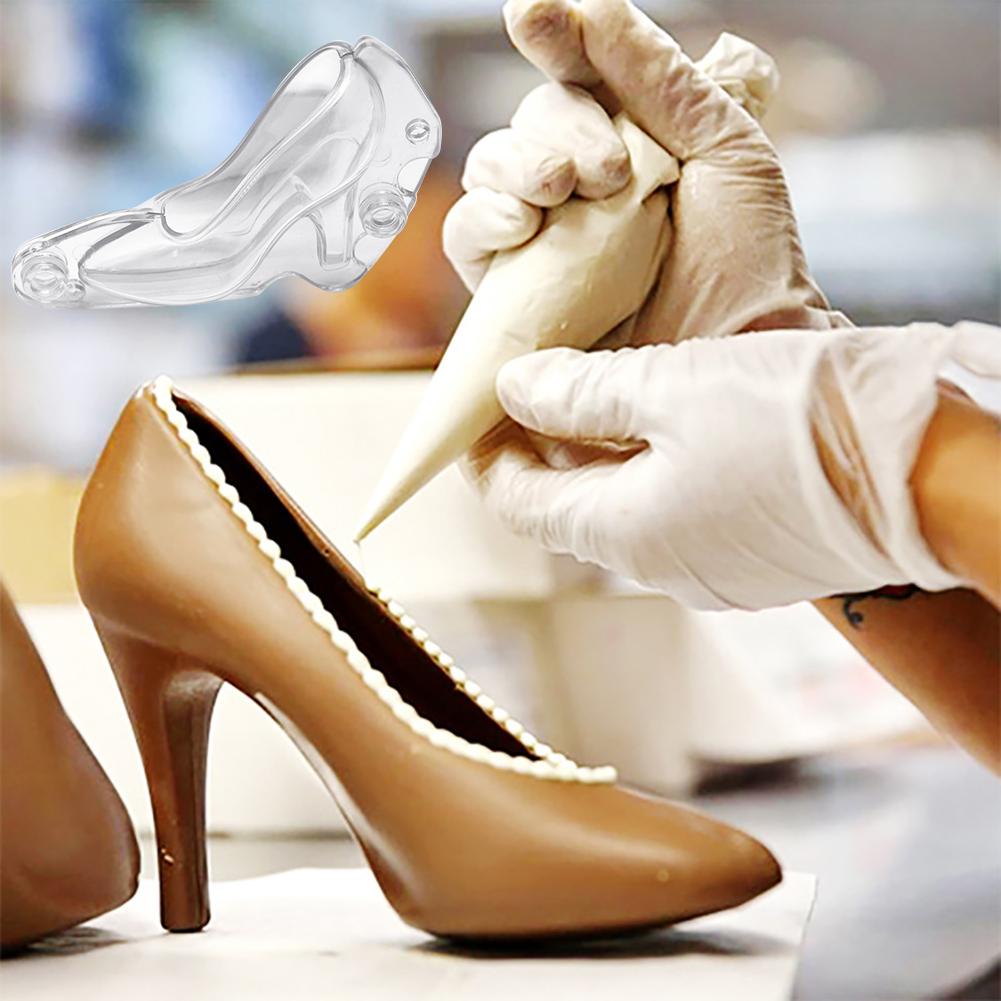 Women High Heel Shoes Chocolate Candy Mould 3D Fondant Jelly Cake Mold for DIY