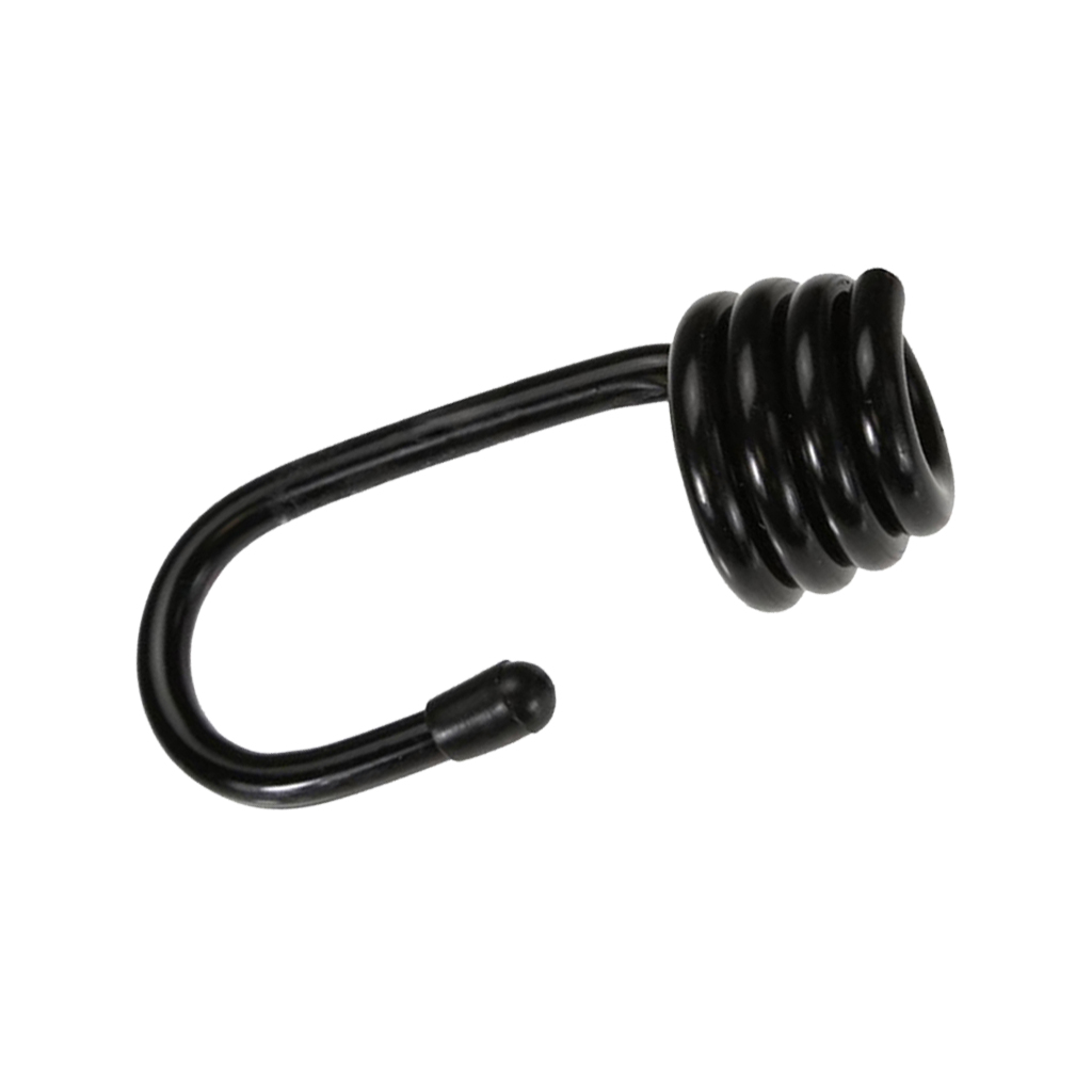 Details about   10 X 8mm Plastic-coated Bungee Shock Cord Hook Spiral Wire Hooks End Elastic 