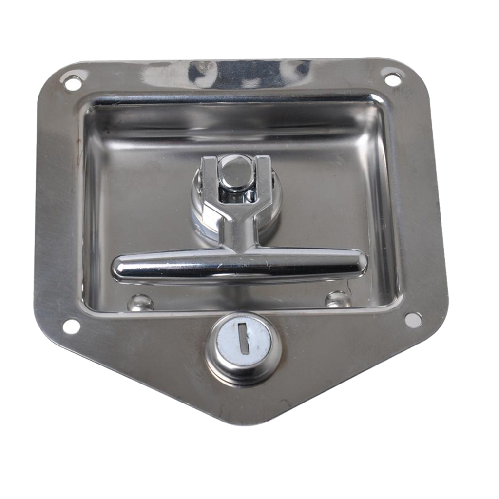 B Baosity RV Travel Trailer Lock Puerta De Entrada Caja De Herramientas Manija Pestillo Acero Inoxidable