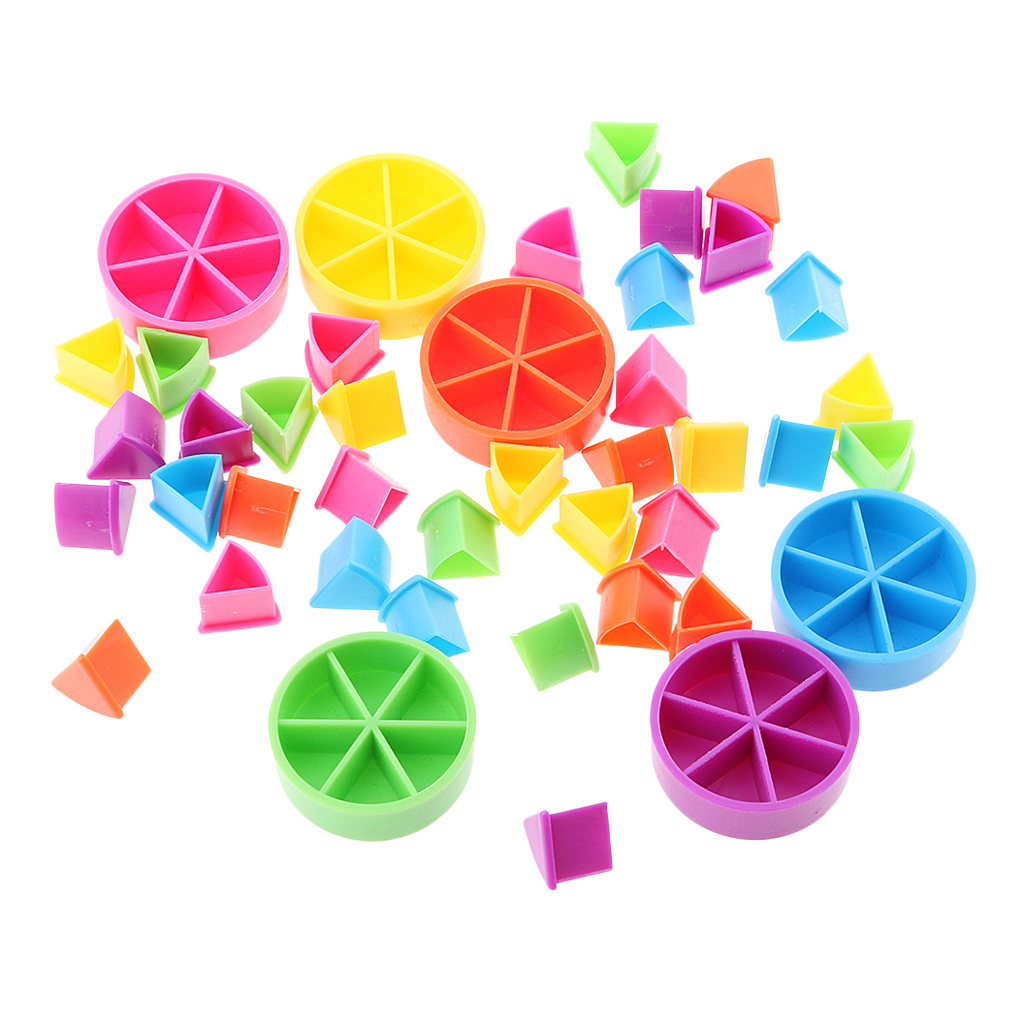 42pcs pack Plastik Multicolor Trivial Pursuit Spielsteine ​​für 