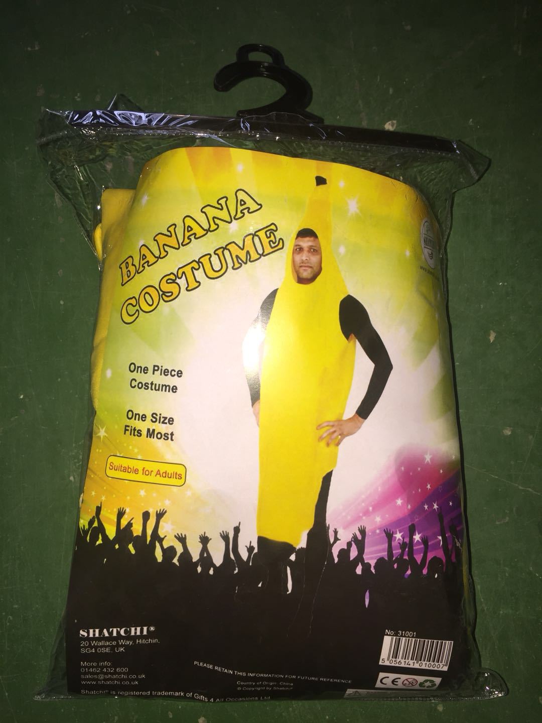 Shatchi Unisex Adult Yellow Banana Costume One Size for sale online 
