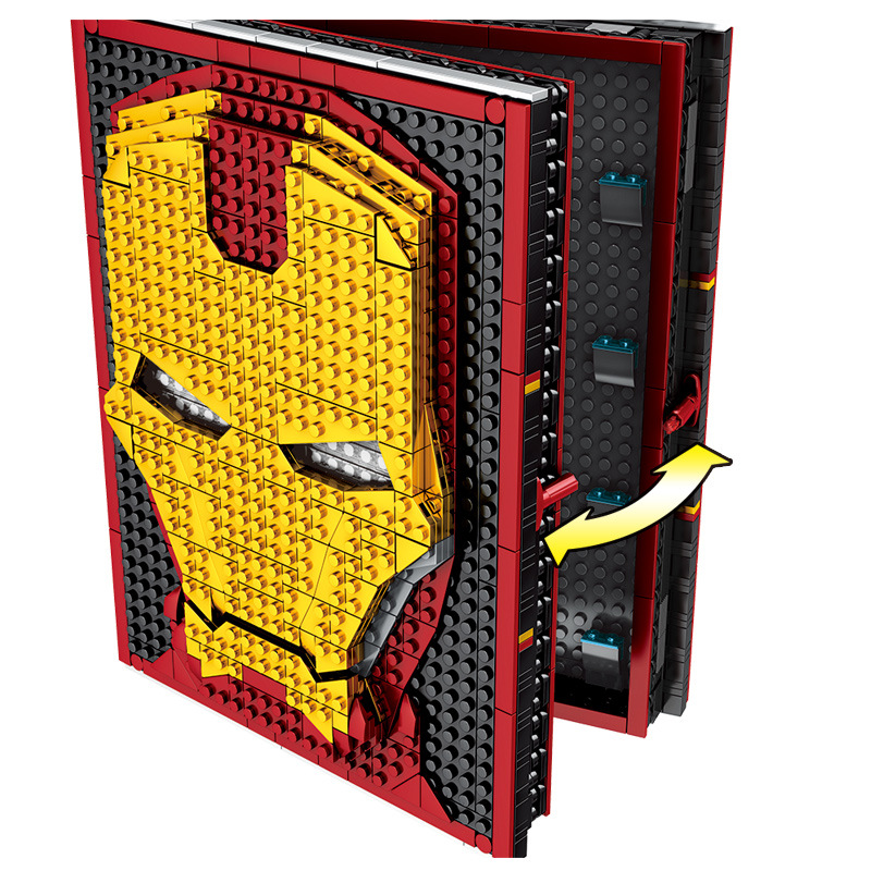 iron man book lego set