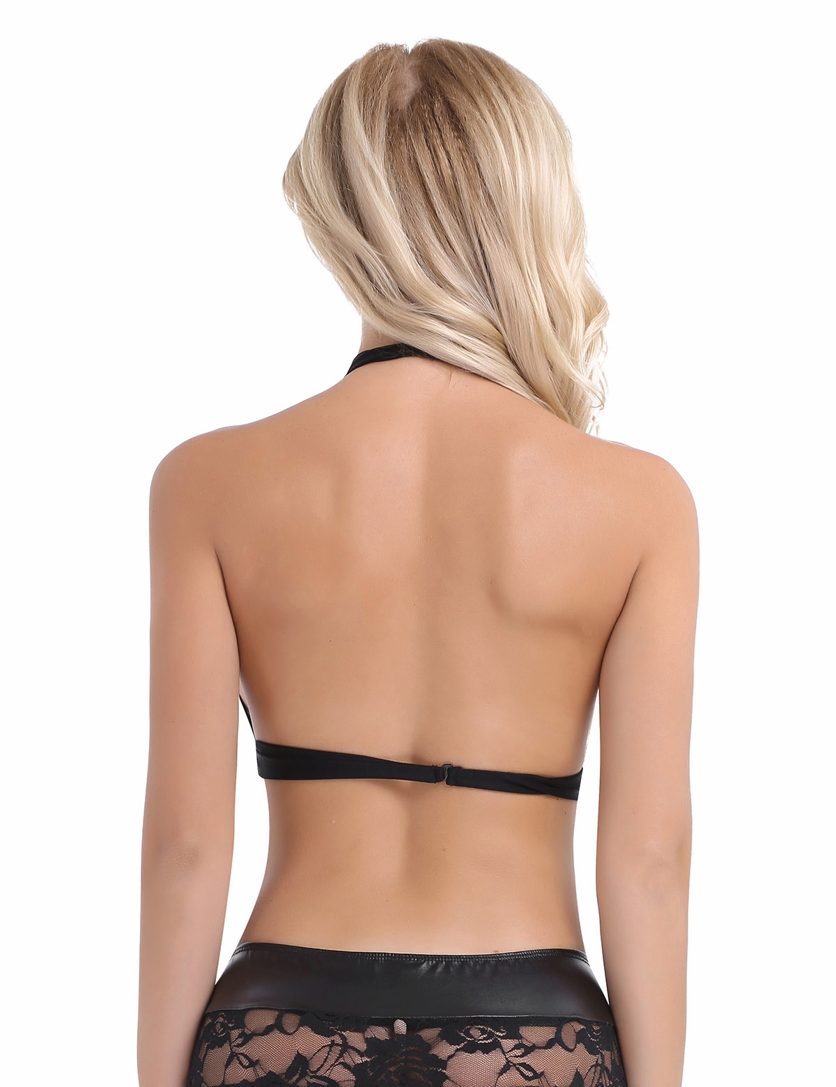 Description Picture 6 of itemWomens Mesh Cami Bra Vest Transparent See-through Sexy Tank Tops Sleeveless Backless Sheer Female Crop Tops Rave Party Clubwear