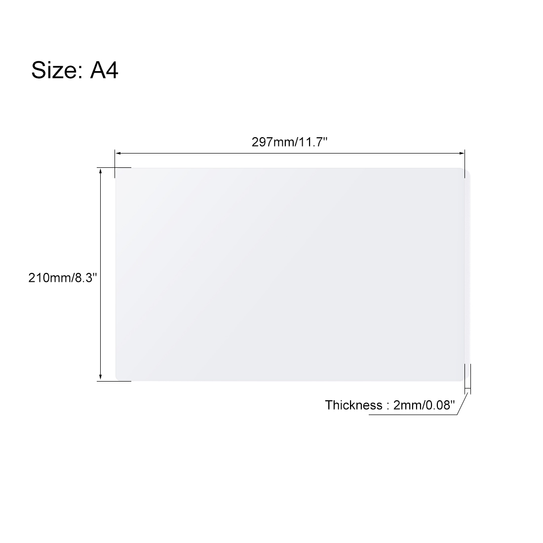 New Green Acrylic Plexiglass 210mm x 297mm 3mm Thick A4 Sheet 8/" x 12/" 1pc