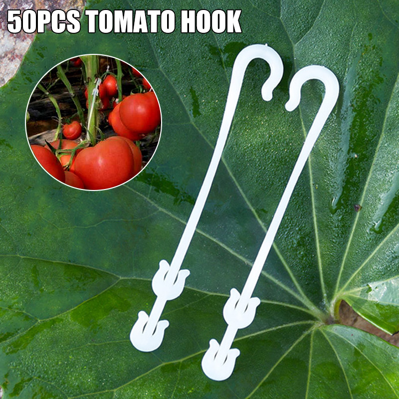 خطاف أذن زراعي 50 قطعة خطاف طماطم دفيئة فواكه وخضروات Yu Home Plant Cages Supports Aliexpress