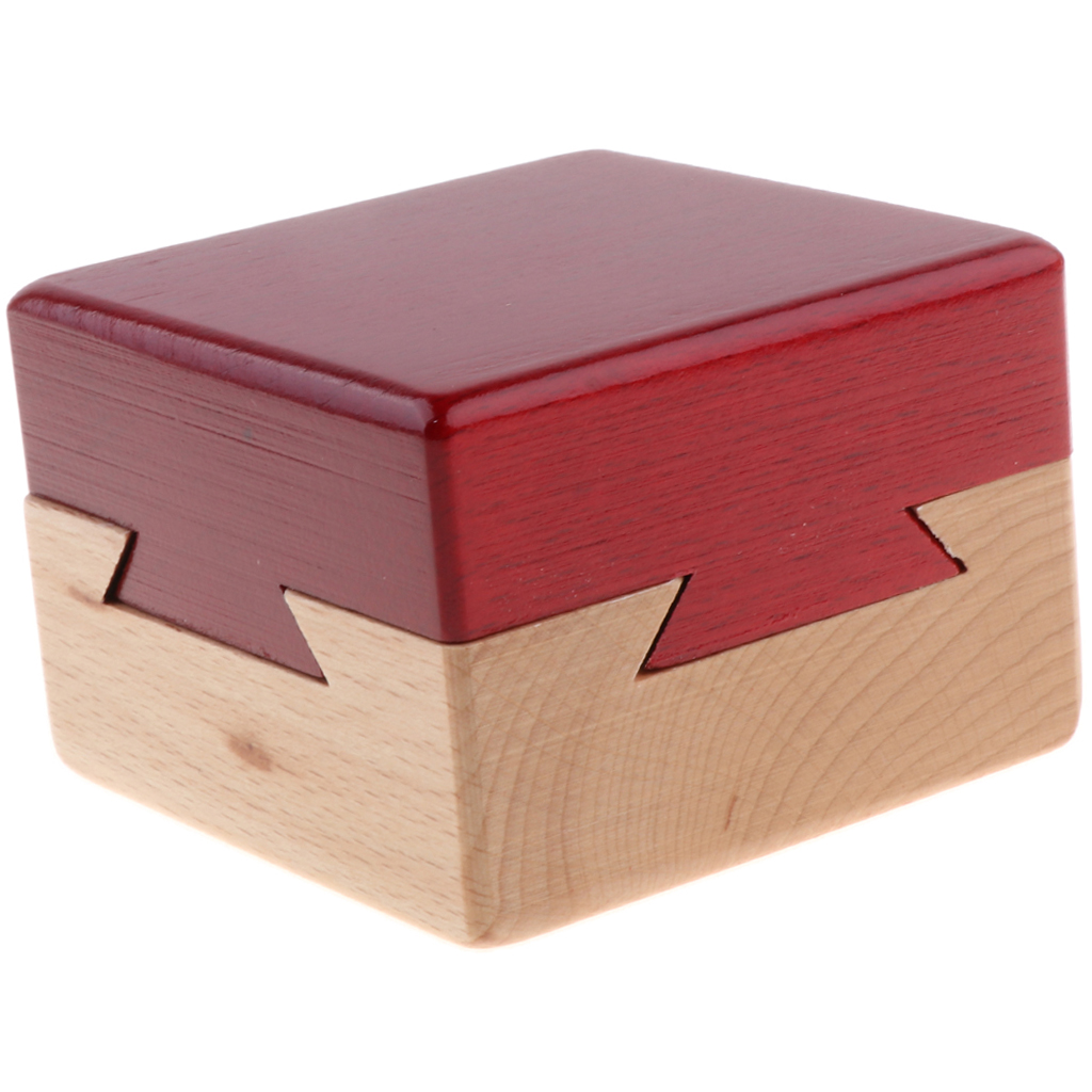 Magic Compartment Box mit geheimen Schubladen Kids Puzzle Brain IQ Toy Xmas Gift 