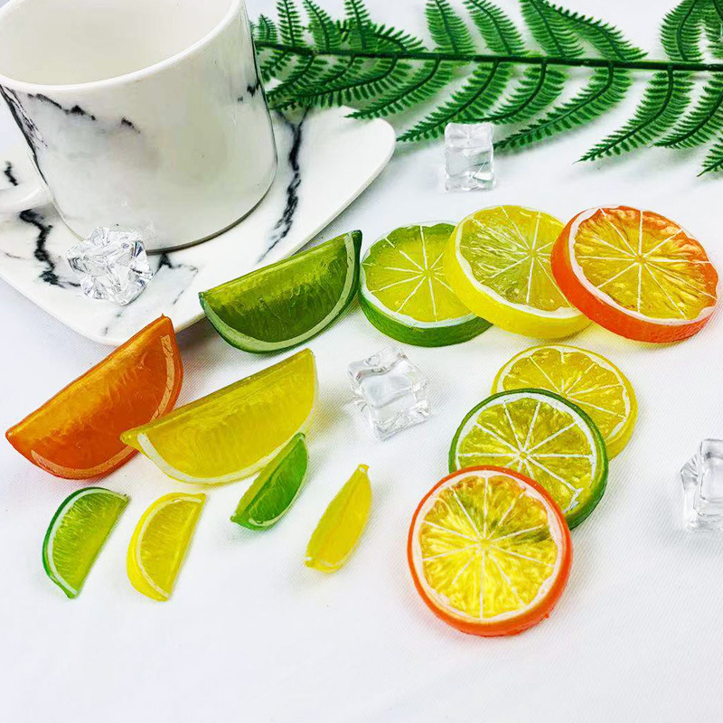 Busirde 12pcs limone artificiale fotografia bozzetti in schiuma per la casa soggiorno cucina falso limone decorazione