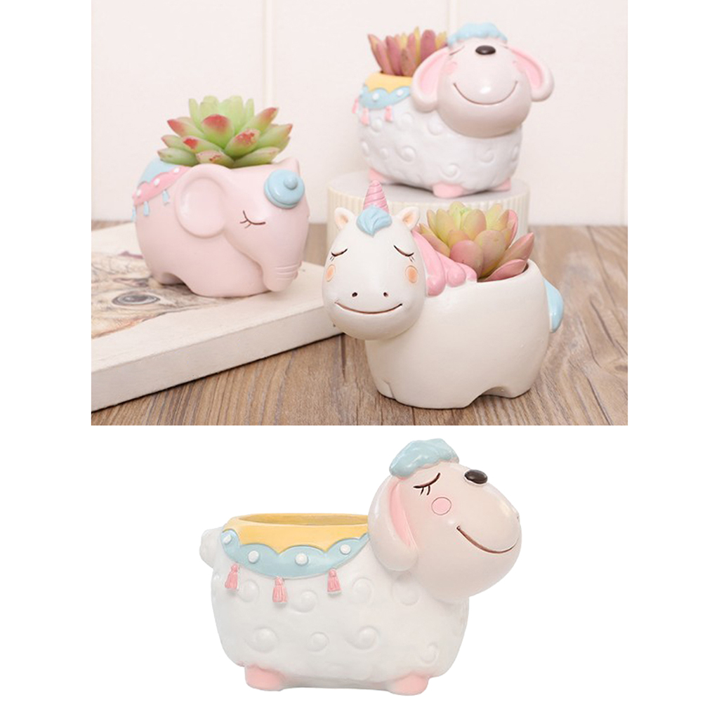 Cute Animal Flower Pot Creative Resin Garden Succulent Planter Home Office Desk Decor Herb Storage Box Plant Container Cute Animal Flower Pot Creative Resin Garden Succulent Planter Home Office Desk Decor Herb Storage Box Plant Container