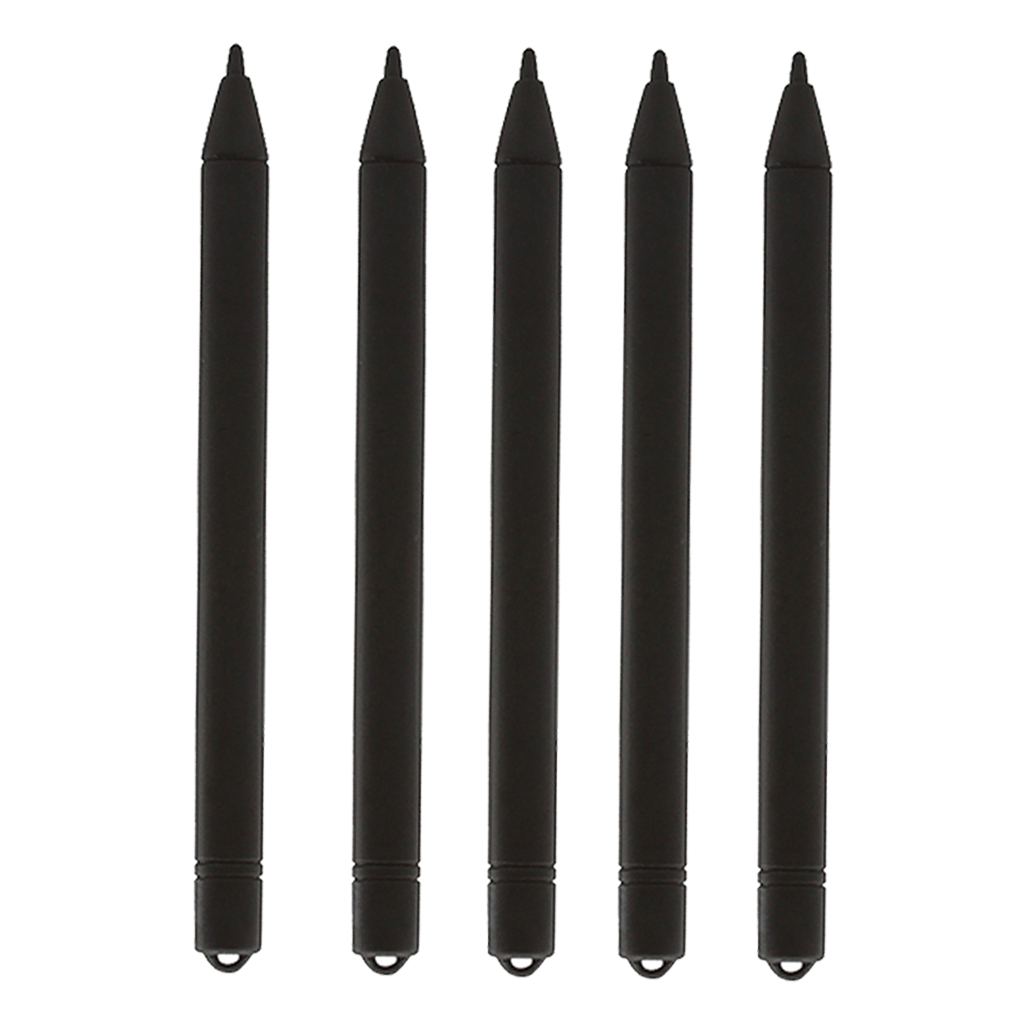 5x Black Replacement Stylus Pen Pencil for LCD Writing Tablet Drawing Pad Message Boards Electronics for Kids