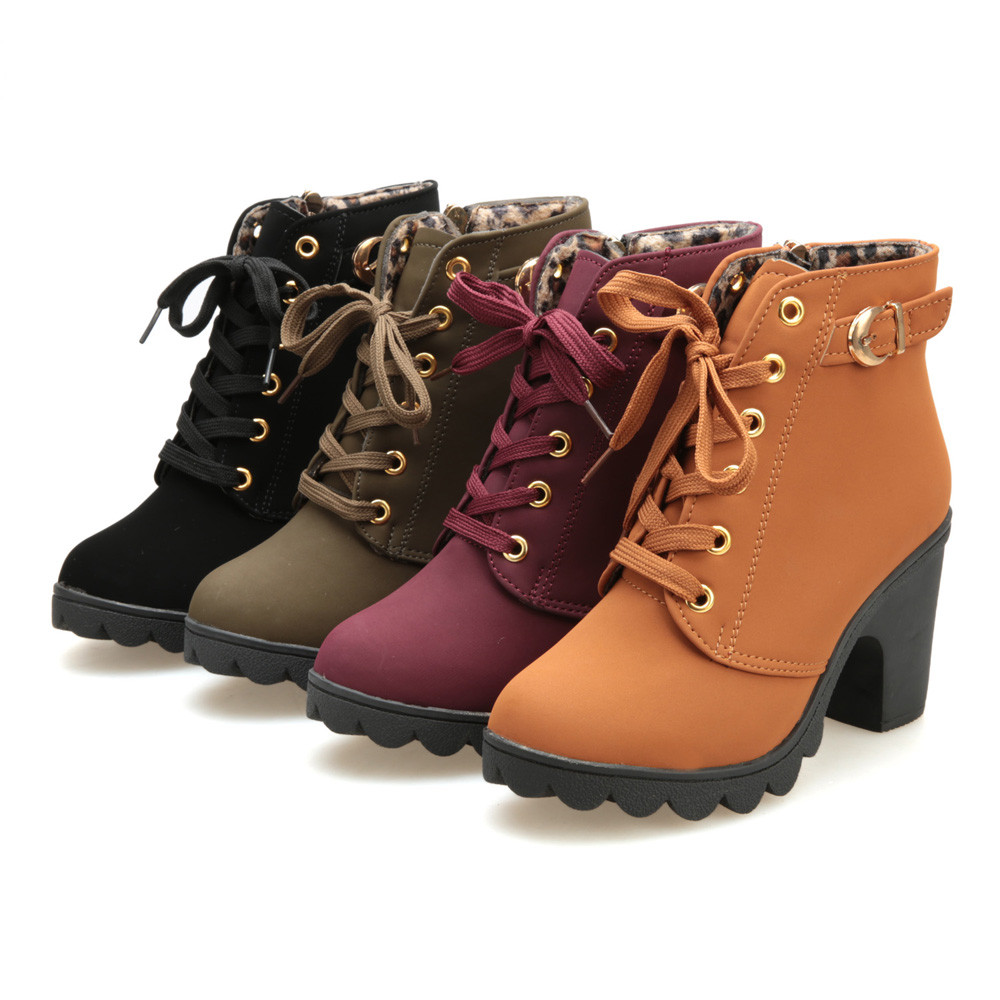 lace up ankle boots womens