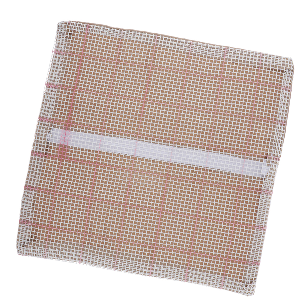 Description Picture 3 of item43x43cm Blank Latch Hook Rug DIY Pillow Cushion Cover For Kids Beginners Cushions Mat Needle Craft