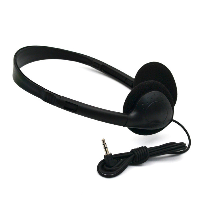 Description Picture 6 of itemHead-mounted Computer Headset No Microphone Gaming Headset Noise Canceling Sports MP3 Earphone Wired Stereo Headset Universal