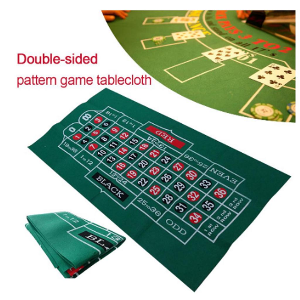Blackjack and Roulette Table FeltGaming Mat Perfectly Sized to Fit Most