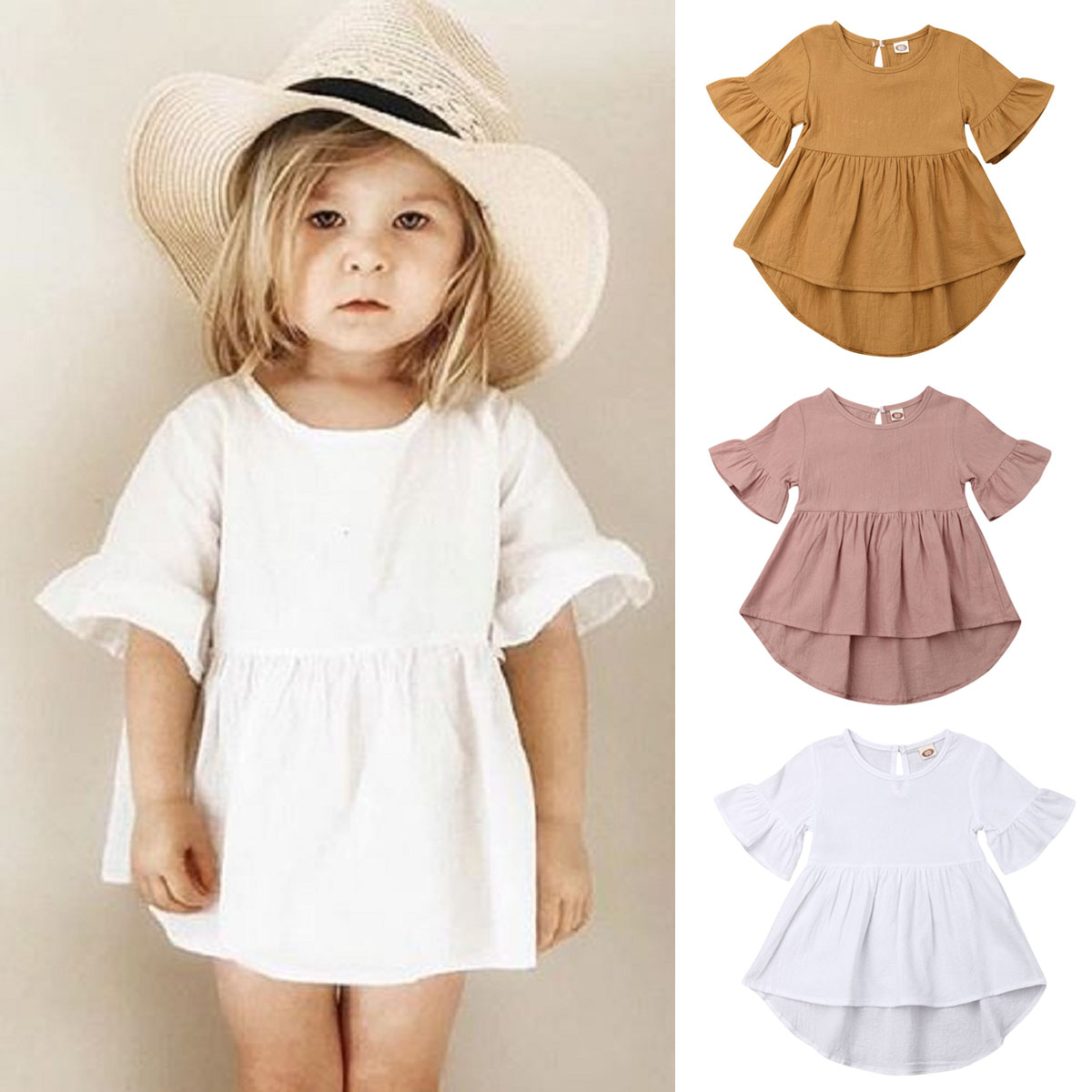 linen girls dress