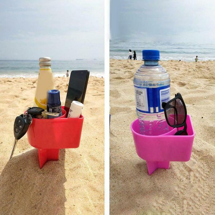 Keeps Beverages Sand South Beach Drink Phone Spike Holders Outdoor for sale online 