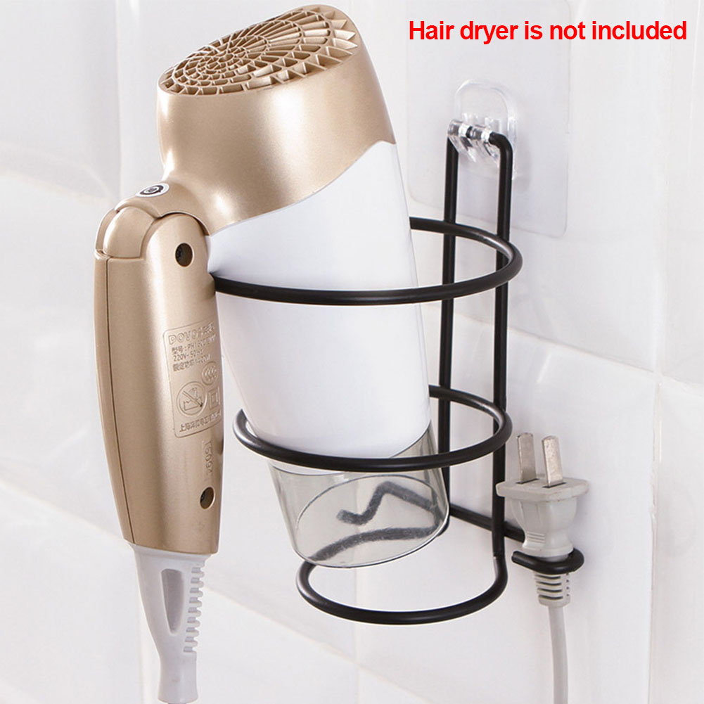 hair dryer iron free punching bathroom wall-mounted storage