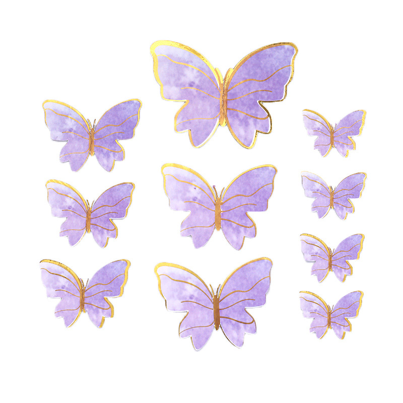 12 x Cakeshop PRECORTADAS decoración para pasteles comestibles en forma de Mariposas de color Anaranjado 