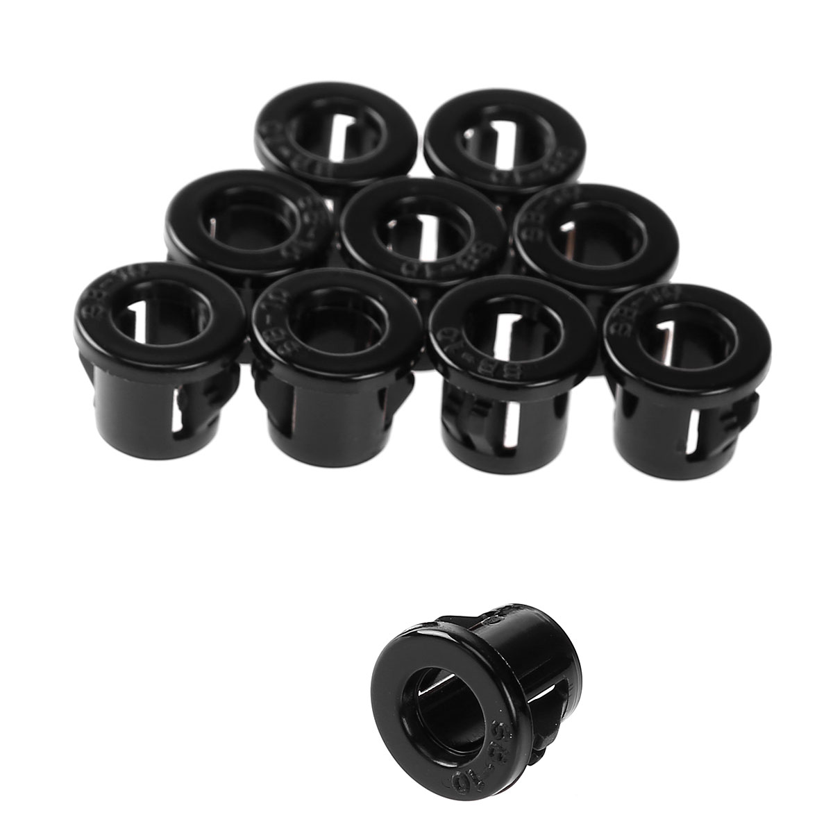 Description Picture 6 of item10Pcs Plastic Wire Grommet Gaskets Clamp Desk Wire Inlet Outlet Seal Ring Hole Plug Cover Cable Rack Holder Protector