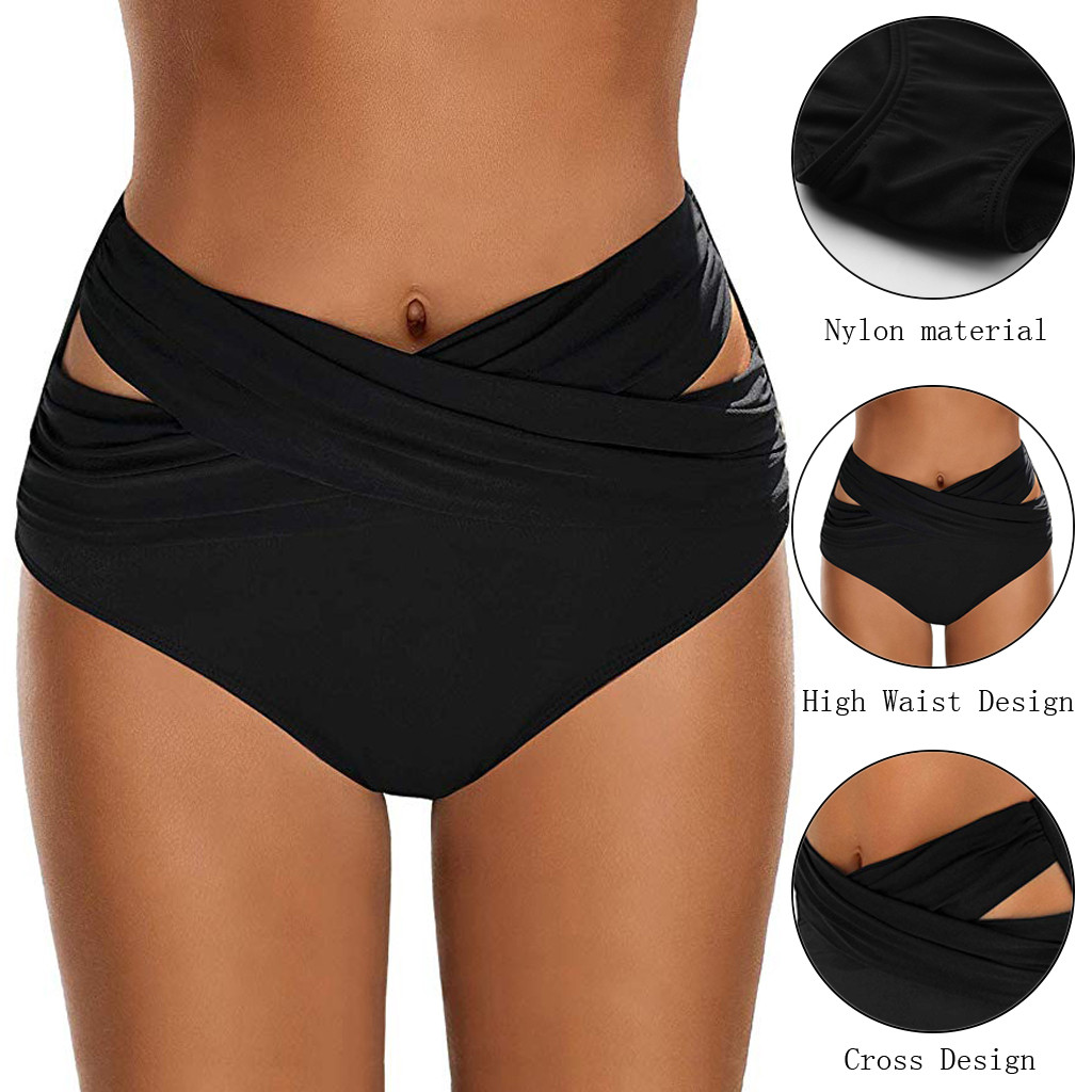 high waisted bikini set tummy control