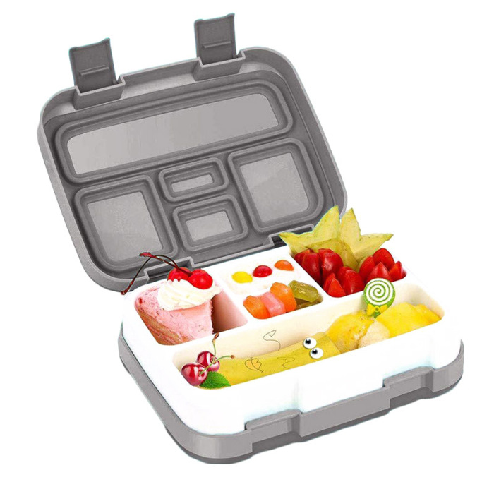 plastic food containers storage lunch box compartment multi