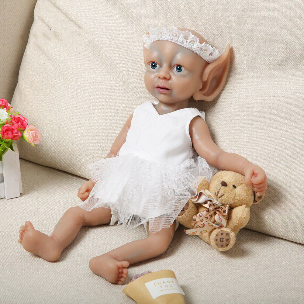 IVITA 15'' Avatar Silicone Reborn Baby Small Fairy GIRL Silicone Doll 1300g 
